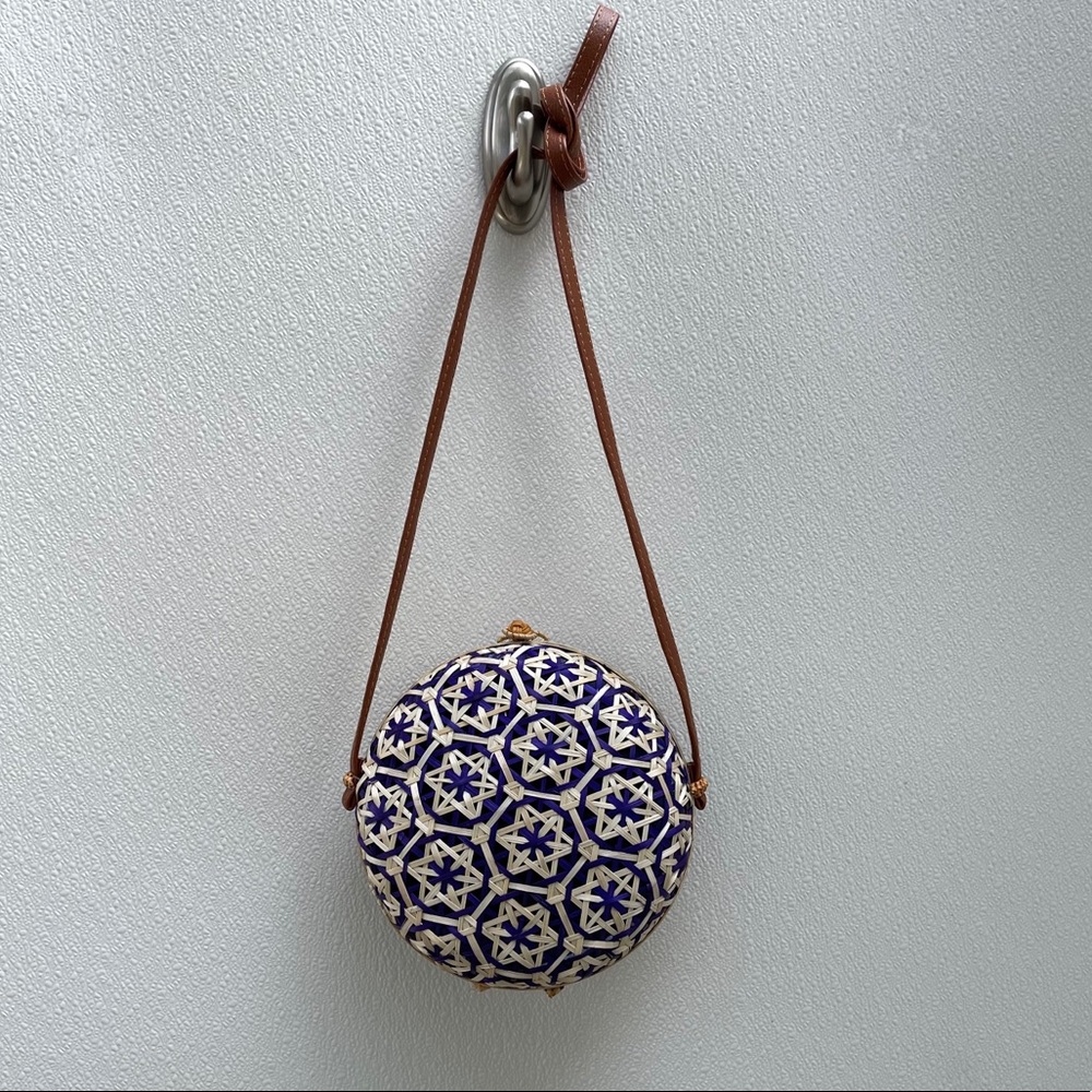 Wicker straw crossbody bag rattan summer purse - Picture 2 of 7